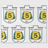Bord Yellowhead-weg Cadeaupapier (Vlak)