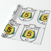 Bord Yellowhead-weg Cadeaupapier (Uitgerold)