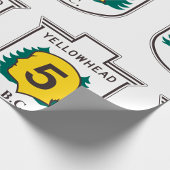 Bord Yellowhead-weg Cadeaupapier