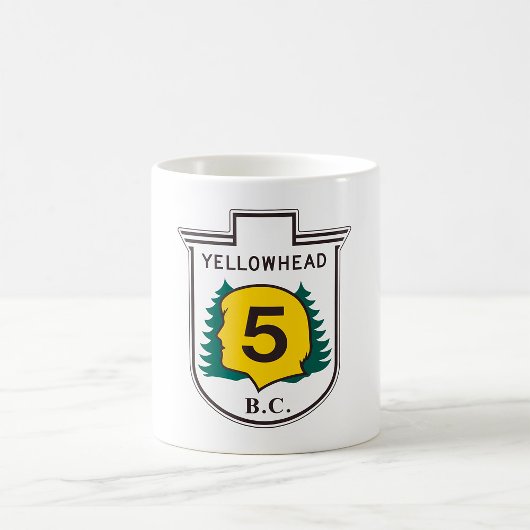 Bord Yellowhead-weg Koffiemok