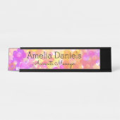 Bord zomerbloem bureau naambordje (Voorkant)