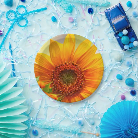 Bord zonnebloempapier (Feest)