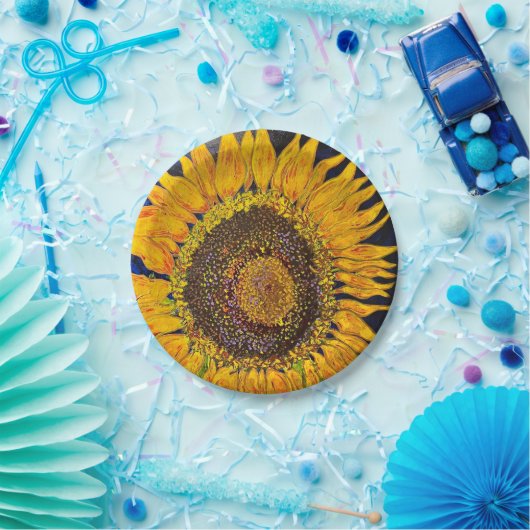 Bord zonnebloempapier (Feest)