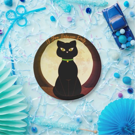 Bord zwart kattepapier (Feest)