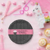 Bord zwart-wit polaire dot cupcake (Feest)