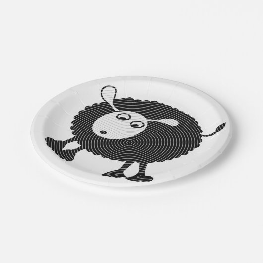 Bord zwart-witpapier -$ 1,50/bord (Gekanteld)