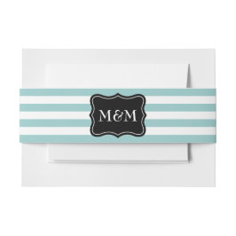 Bordband voor persoonlijke monogram uitnodigingen wikkel