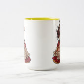 Borddanseres met zills tweekleurige koffiemok (Center)