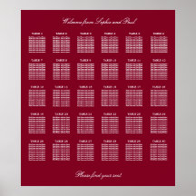Bordeaux 30 Tafel Trouwzaal Stoelen Plattegrond Po