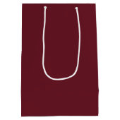 Bordeaux - Aangepaste middelgrote Gift Bag Medium Cadeauzakje (Achterkant)