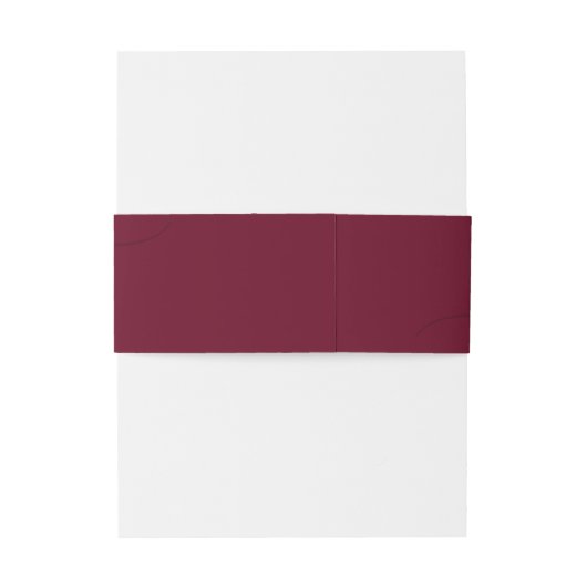 Bordeaux Basic Suite Bruiloft Uitnodigingen Wikkel (Achterkant Voorbeeld)