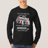 Bordeaux Boarding Pass Bordeaux Girl Bordeaux T-shirt (Voorkant)