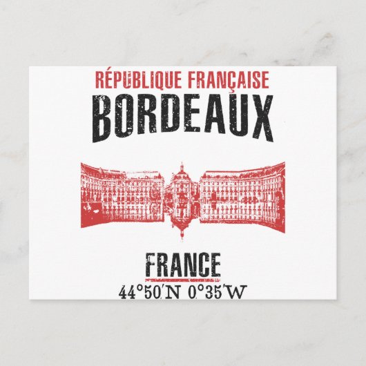 Bordeaux Briefkaart (Voorkant)