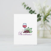 Bordeaux Briefkaart (Staand voorkant)