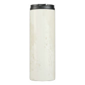 Bordeaux champagne bloemen bruiloft thermosbeker (Achterkant)
