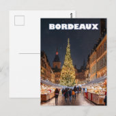 Bordeaux Christmas Charm Briefkaart (Voorkant / Achterkant)