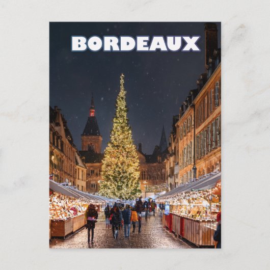 Bordeaux Christmas Charm Briefkaart (Voorkant)