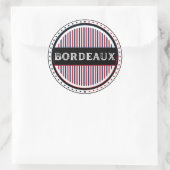 Bordeaux City Pride Embleem – Franse identiteit Ronde Sticker (Tas)