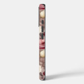 Bordeaux Crème Lente Bloemen Case-Mate iPhone Case (Achterkant / Links)