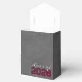 Bordeaux & Crème Schoolbord Afstudeercadeausdozen Bedankdoosjes (Geopend)