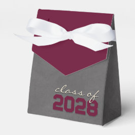 Bordeaux & Crème Schoolbord Afstudeercadeausdozen Bedankdoosjes