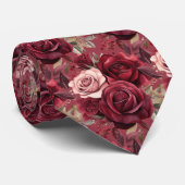 Bordeaux dieprode rozen blush mauve das (Opgerold)