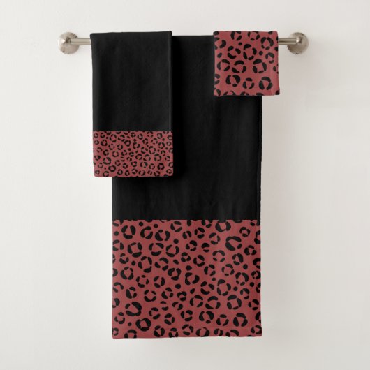 Bordeaux Dierenprint Bad Handdoek (Insitu)