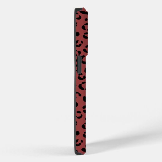 Bordeaux Dierenprint Case-Mate iPhone Case (Achterkant / Rechts)