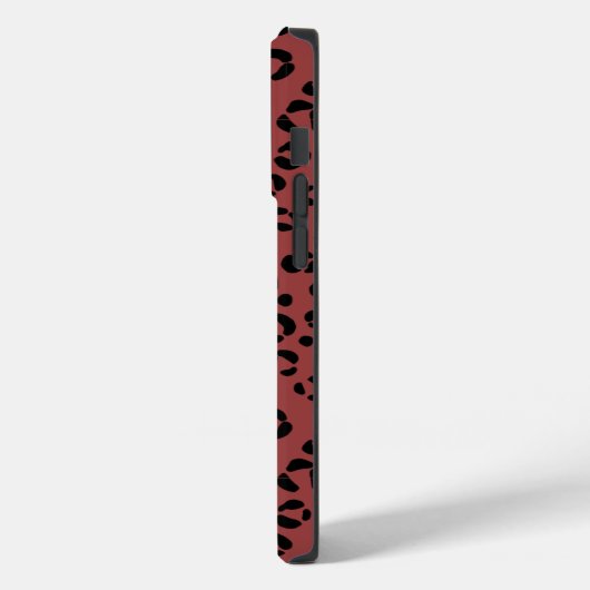 Bordeaux Dierenprint Case-Mate iPhone Case (Achterkant / Links)