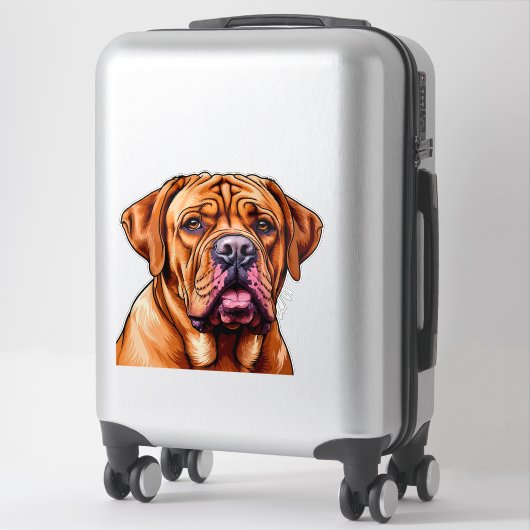 Bordeaux Dog Sticker (Koffer)