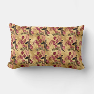 Bordeaux en Goud Luipaard Serie Design 4 Kussen
