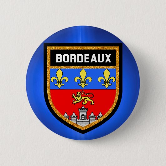 Bordeaux Flag Ronde Button 5,7 Cm (Voorkant)