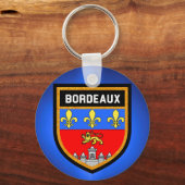 Bordeaux Flag Sleutelhanger (Voorkant)
