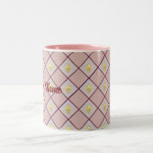 Bordeaux fleur-de-lis cup tweekleurige koffiemok (Center)