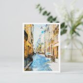 Bordeaux France Oil Paint City Landscape Briefkaart (Staand voorkant)