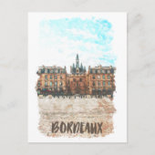 Bordeaux France Place de la Bourse Travel Briefkaart (Voorkant)