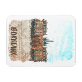 Bordeaux France Place de la Bourse Travel Magneet (Horizontaal)