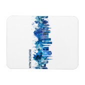 Bordeaux France Skyline Blue Magneet (Horizontaal)