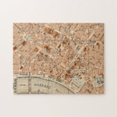 Bordeaux Frankrijk 11x14 Vintage Kaart Legpuzzel (Horizontaal)