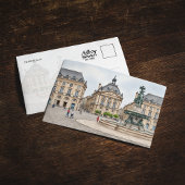 Bordeaux Frankrijk Aquarel Ansichtkaart Kaart