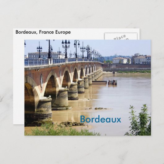 Bordeaux, Frankrijk Briefkaart (Voorkant / Achterkant)