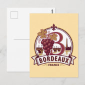 Bordeaux Frankrijk Briefkaart (Voorkant / Achterkant)