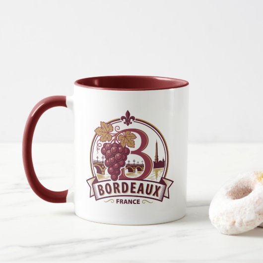 Bordeaux Frankrijk Mok (Met donut)
