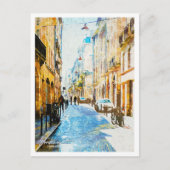 Bordeaux Frankrijk Olieverf Stad Landschap Briefkaart (Voorkant)