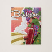 Bordeaux, Frankrijk,  poster van wijnreizen Legpuzzel (Verticaal)