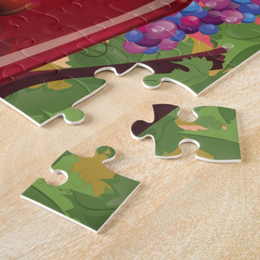 Bordeaux, Frankrijk,  poster van wijnreizen Legpuzzel (Zijkant)