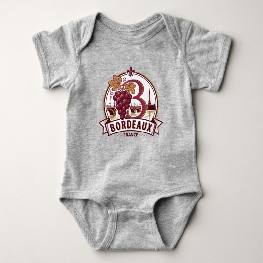 Bordeaux Frankrijk Romper (Voorkant)