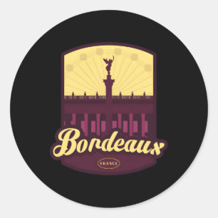 Bordeaux Frankrijk Ronde Sticker