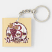 Bordeaux Frankrijk Sleutelhanger (Achterkant)