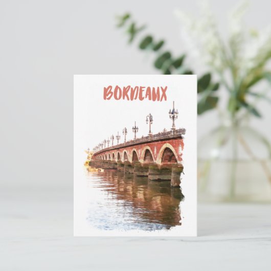 Bordeaux Frankrijk Stadsreizen Briefkaart (Staand voorkant)